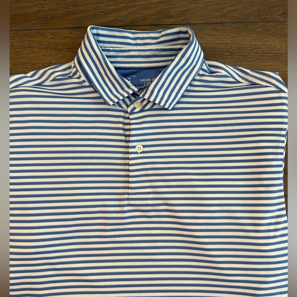 FG Tech‎ 94% Polyester 6% Spandex Short Sleeve Polo Shirt Size M Gently Worn